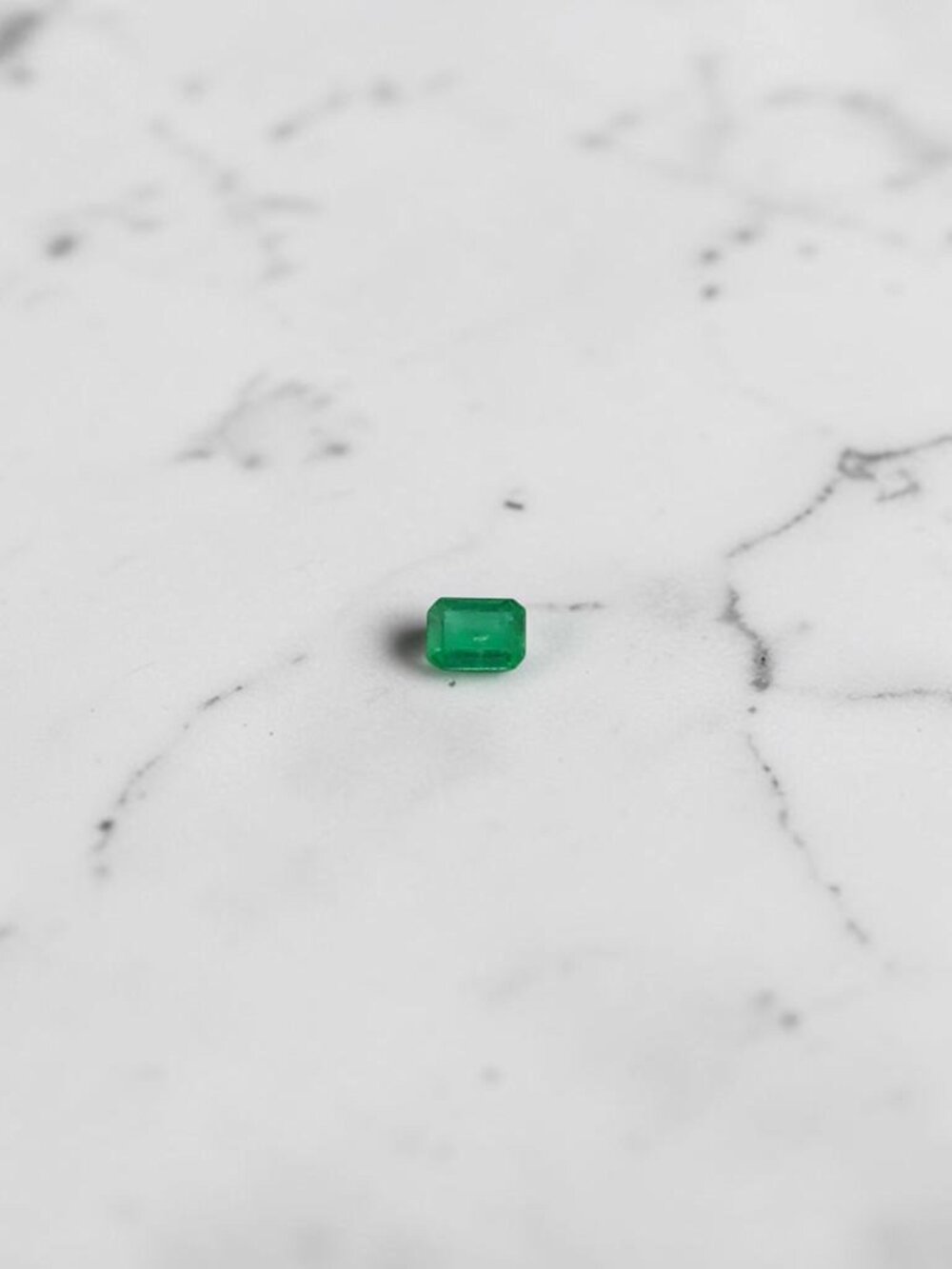 0.30 Carat Emerald Cut Emerald Gemstone
